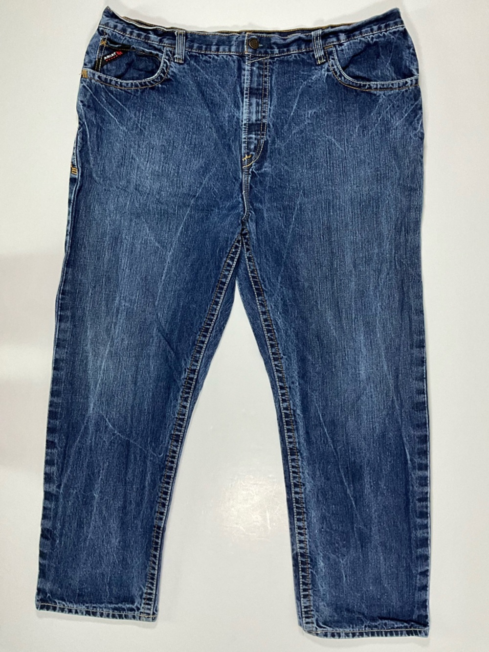 Ariat FR M3 Loose Straight Leg Denim Jeans Mens 44 x 32 Flame Resistant